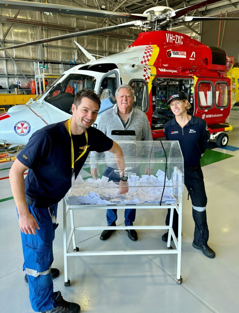 Safety Raffle Winner 2023 Major Raffle Winner - Westpac Rescue Helicopter Service