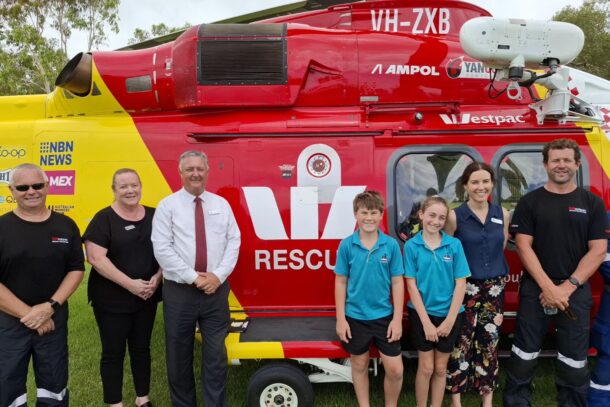 St Ambrose Students Treated to Westpac Rescue Helicopter Visit